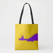 Baronie van Dragonsspine populace badge Canvas tas (Voorkant)