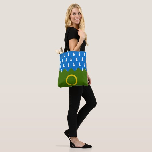Baronie van Endless Hills Populace Badge Canvas ta Tote Bag (Op model)