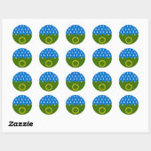 Baronie van Endless Hills Populace Badge Ronde Sticker (Vel)