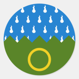 Baronie van Endless Hills Populace Badge Ronde Sticker