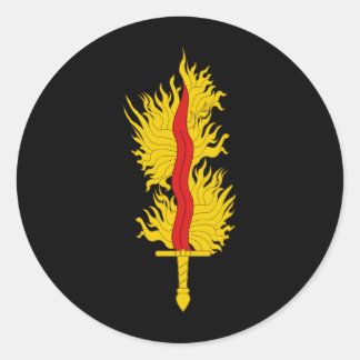 Baronie van het Vlam Badge van de Bevolking Ronde Sticker