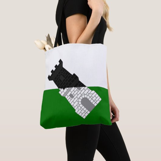 Baronie van Settmour Swamp populace badge Canvas t Tote Bag (Dichtbij)