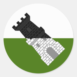 Baronie van Settmour Swamp Populace Badge Classic Ronde Sticker