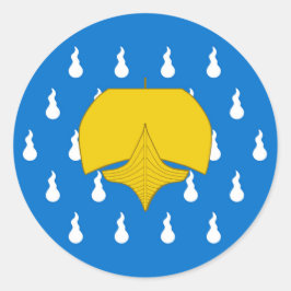 Baronie van Stormhold Populatie Badge Classic Rond Ronde Sticker