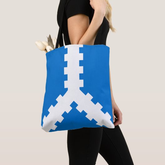 Baronie van Twin Moons Populace Badge Canvas tas (Dichtbij)