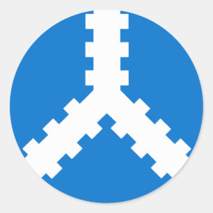 Baronie van Twin Moons Populace Badge Ronde Sticker