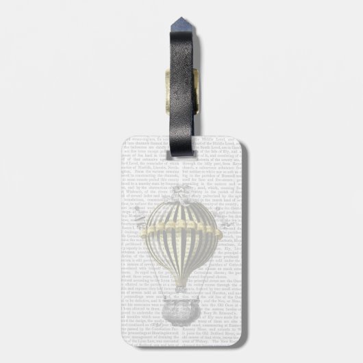 Baronische Fantasy-ballon 3 Bagagelabel (Achterkant verticaal)