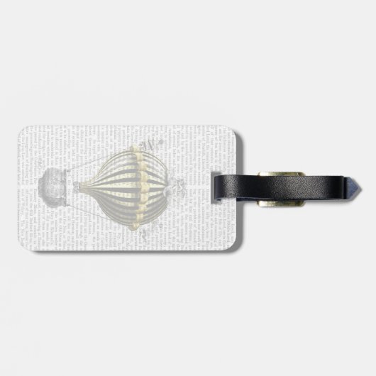 Baronische Fantasy-ballon 3 Bagagelabel (Achterkant horizontaal)