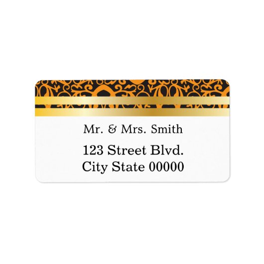 Baronk Patroon met Gold Bands Etiket (Voorkant)