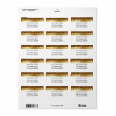 Baronk Patroon met Gold Bands Etiket (Full Sheet)