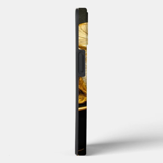 Baronke Black & Gold Floral Phone Case (Achterkant / Rechts)