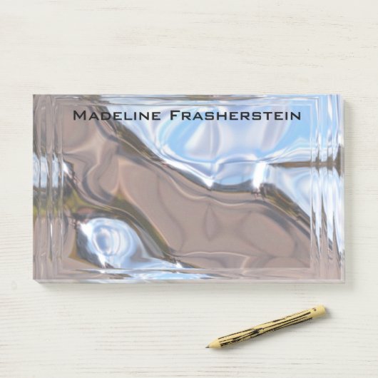 Baronne Elegant Professional Monogram Post-it® Notes (Op bureau)