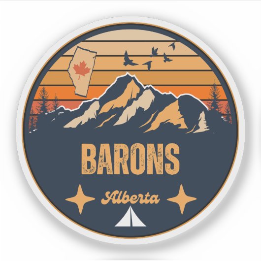 Barons, Alberta Sticker (Voorkant)