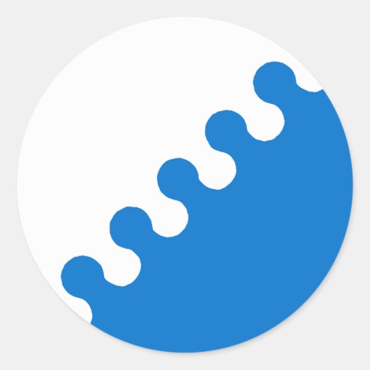 Barony of Cleftlands Populace Badge Ronde Sticker (Voorkant)