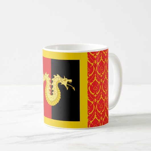 Barony of Dragon's populace badge Coffee Mok (Voorkant rechts)