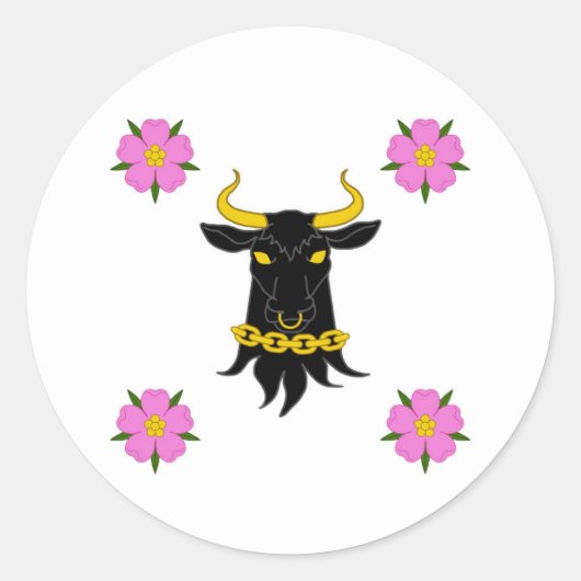 Barony of Montengarde Populace Badge Ronde Sticker (Voorkant)