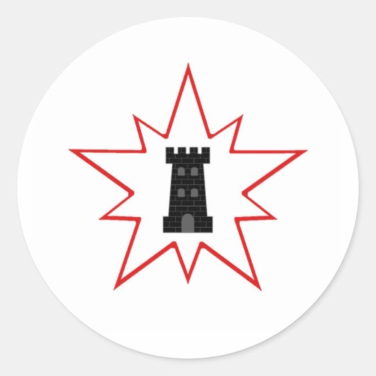 Barony of Northhold Populace Badge Ronde Sticker (Voorkant)