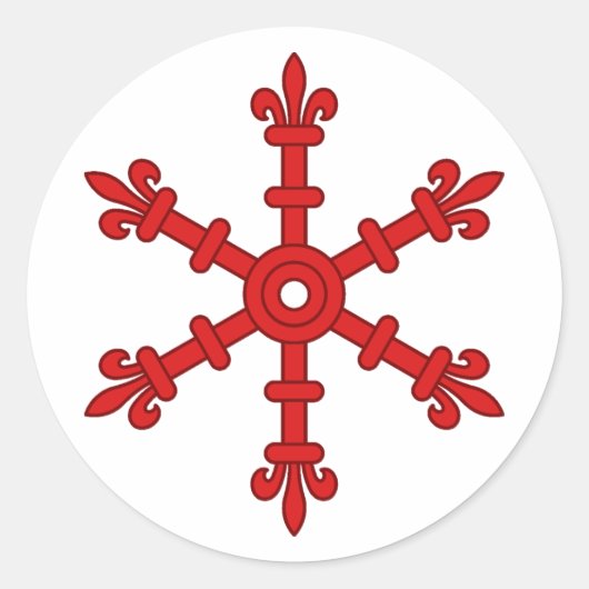Barony of Wintermist Populace Badge Ronde Sticker (Voorkant)