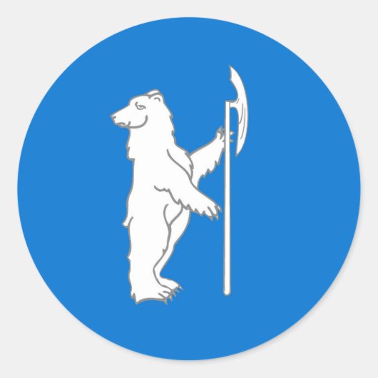 Barony van Bjornsborg Populace Badge Ronde Sticker (Voorkant)