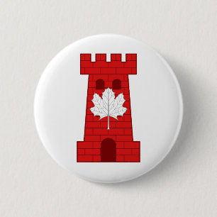 Barony van Castel Rouge Populace Badge Ronde Button 5,7 Cm
