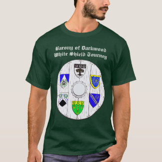 Barony van Darkwood White Shield Tourney T-shirt