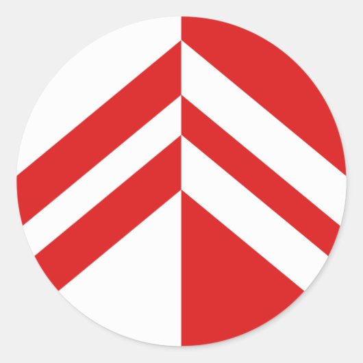 Barony van de Eldern Hills Populace Badge Ronde Sticker (Voorkant)