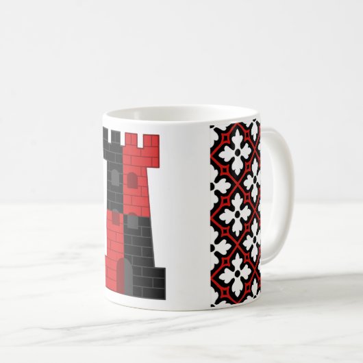 Barony van de Lonely Tower Populace Badge Koffiemok (Voorkant rechts)