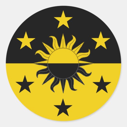 Barony van Eskalya Populace Badge Ronde Sticker (Voorkant)