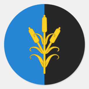 Barony van het Bog Populace Badge van Saint Sbinne Ronde Sticker