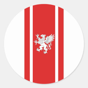 Barony van Politarchopolis Populace Badge Classic Ronde Sticker