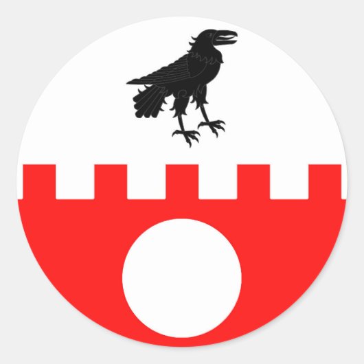 Barony van Raven Fort Populace Badge Ronde Sticker (Voorkant)