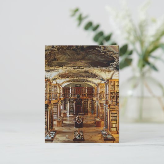 Baroque Abbey Library, St. Gallen, Zwitserland Briefkaart (Staand voorkant)