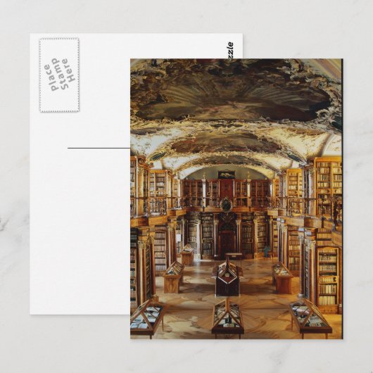 Baroque Abbey Library, St. Gallen, Zwitserland Briefkaart (Voorkant / Achterkant)