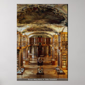 Baroque Abbey Library, St. Gallen, Zwitserland Poster (Voorkant)