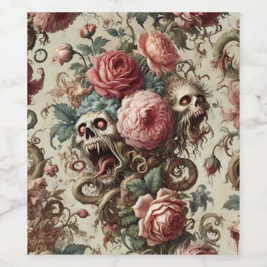 Baroque Aberration – Gothic Victorian Wijn Etiket (Enkel label)