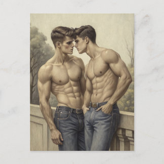 Baroque Affection: A Painterly Romantic Encounter Briefkaart