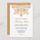 Baroque Amber Ornamental Holiday Gala Kaart (Voorkant / Achterkant)