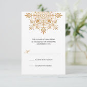 Baroque Amber Ornamental Holiday Gala RSVP (Staand voorkant)