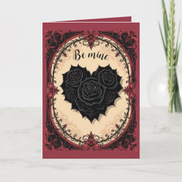 Baroque And Gothic Black Roses Kaart