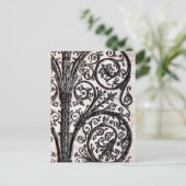 Baroque architectuur Decoratief Ironwork Briefkaart (Staand voorkant)