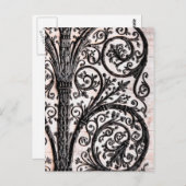 Baroque architectuur Decoratief Ironwork Briefkaart (Voorkant / Achterkant)
