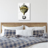 Baroque ballon Black Yellow Canvas Afdruk (Insitu (Slaapkamer))