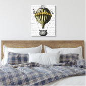 Baroque ballon Black Yellow Canvas Afdruk (Insitu (Slaapkamer))