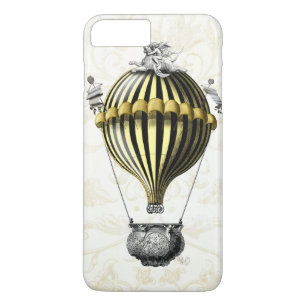 Baroque ballon Black Yellow iPhone 8/7 Plus Hoesje