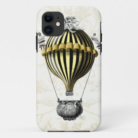 Baroque ballon Black Yellow Case-Mate iPhone Case (Achterkant)