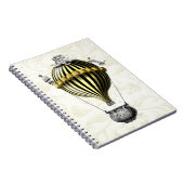 Baroque ballon Black Yellow Notitieboek (Rechterzijde)