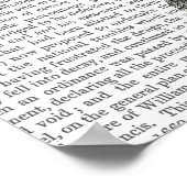 Baroque ballon Black Yellow Poster (Hoek)