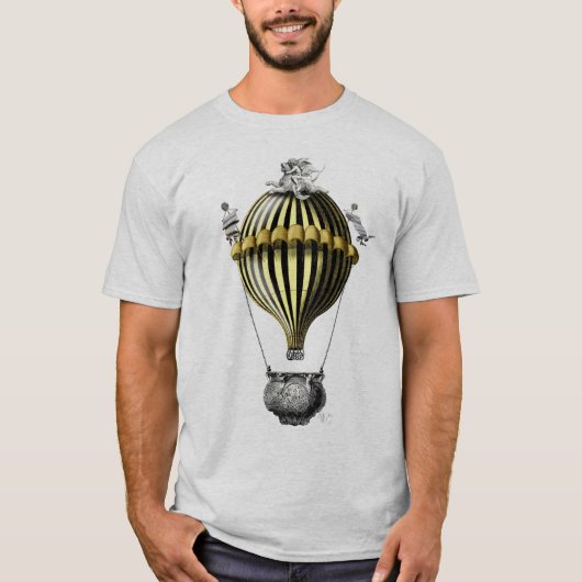 Baroque ballon Black Yellow T-shirt (Voorkant)