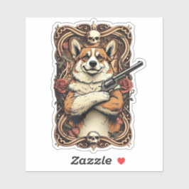 Baroque Bark: The Gentleman Outlaw Sticker