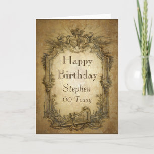 Baroque Birthday Card Kaart
